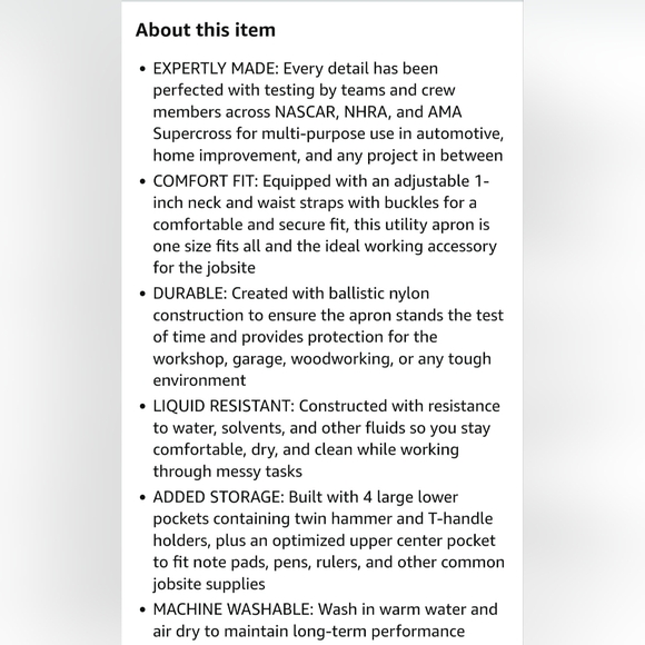 Mechanix Wear work apron - Picture 9 of 9